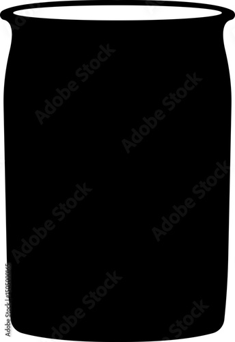 Barrel oil drum icon in flat style. isolated on transparent background