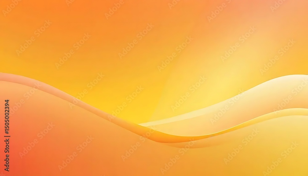 Fototapeta premium Warm hues intertwine, forming a gentle wave in a serene abstract gradient design.