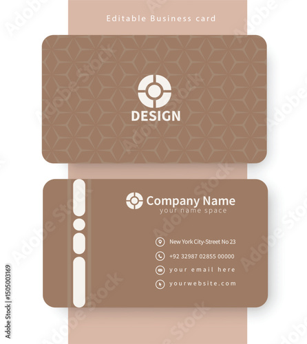 Creative Branding Business Card Template for Company Use
