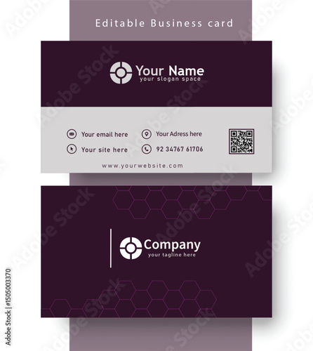 Clean and Stylish Business Card Design for Modern Businesses