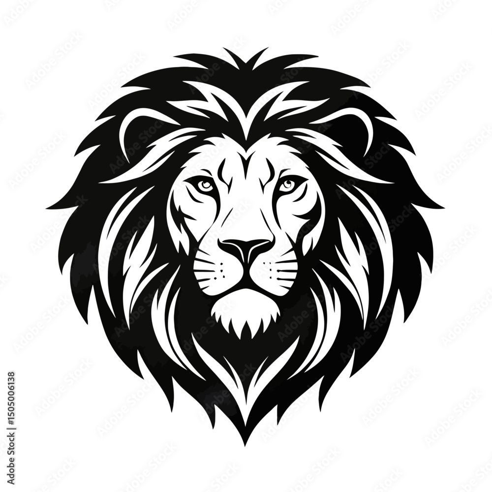 Fototapeta premium lion head vector