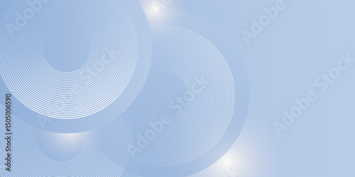 Abstract blue modern background with circle elements. Digital technology concept. vector illustration art