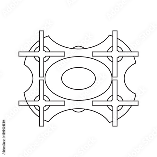 drone vector icon, application tool guide