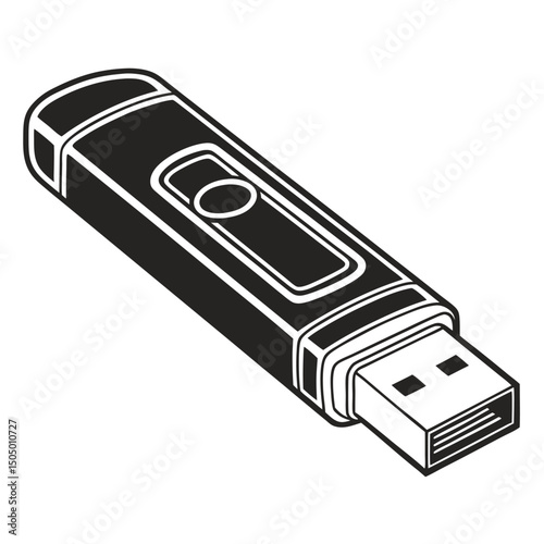 USB Flash Drive Vector Design"