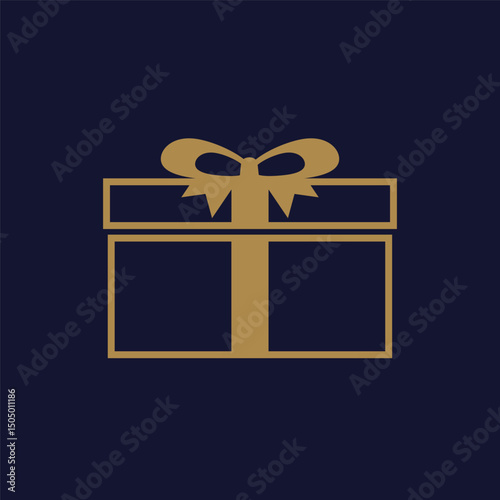 gift box luxury icon vector element. flat and simple illustration.