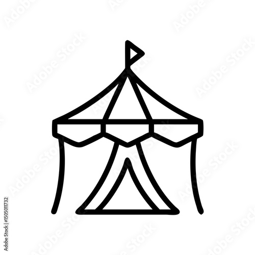 carnival tent icon