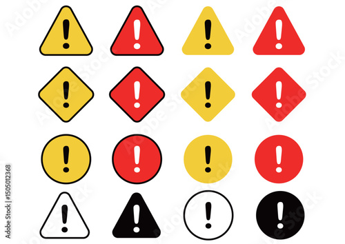 危険・警告・禁止等のシンプルアイコン　セット〜Simple icon set of danger, warning, prohibition etc〜