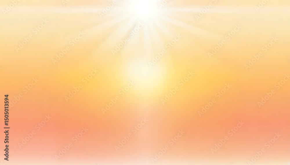 Naklejka premium A radiant burst of light creates a warm, luminous glow, evoking feelings of hope and inspiration.