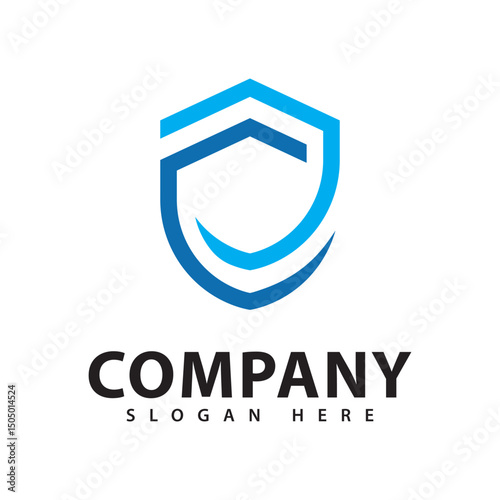 Free Download Simple Modern Shield Logo Template Illustration Design - GFXLoad