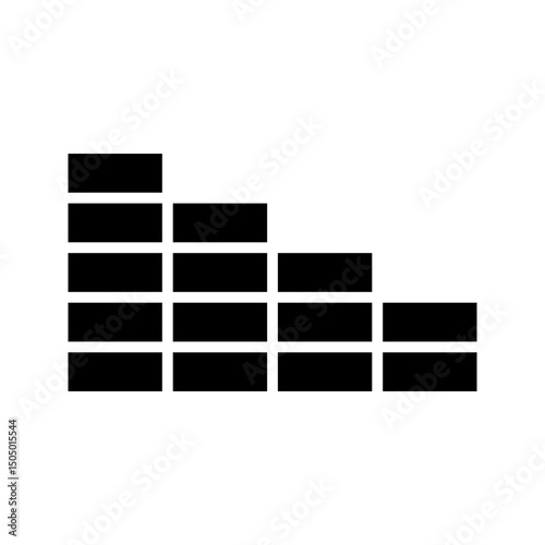 Brick Wall icon on white background