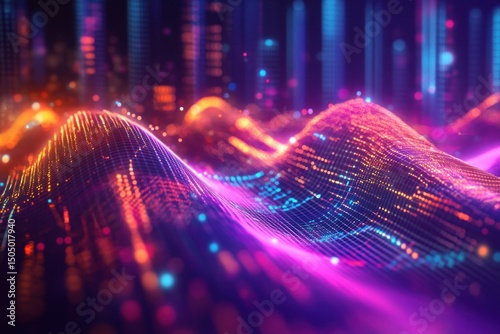Abstract Digital Waveforms a?