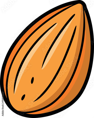 Whole and Sliced Almonds Illustration - Healthy Almond Nuts, Natural Almond Kernel, Crunchy Almond Snack, Organic Almonds for Cooking, Baking, Keto, Paleo, Vegan Diet, Raw and Roasted Almonds