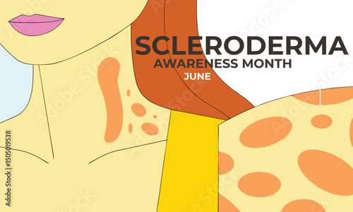 Scleroderma Awareness Month. Scleroderma awareness concept Background.