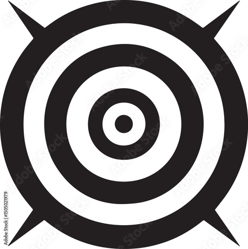 logo for target, vector art, mono color, vector illustration