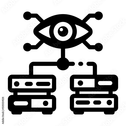 Glyph icon representing business training session
