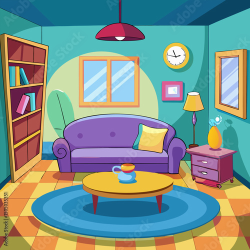 Cozy Living Room Interior Design. Comfortable Home Decor