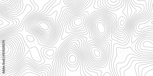 Sophisticated Transparent PNG Map with Topographic Wavy Line Patterns in a Modern, Fluid Design Set Against a Clean White Background, Tailored for High-Quality Visual Design and Mapping"
