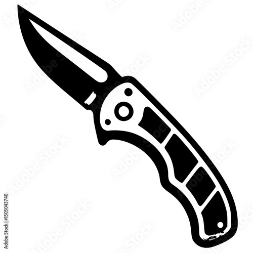 Silhouette of a folding knife