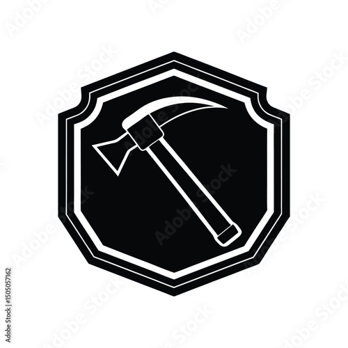 Hammer logo vector illustration isolated on white background
