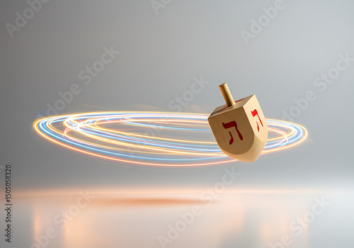 Hanukkah Dreidel: Festive Spinning Top for Holiday Celebrations photo