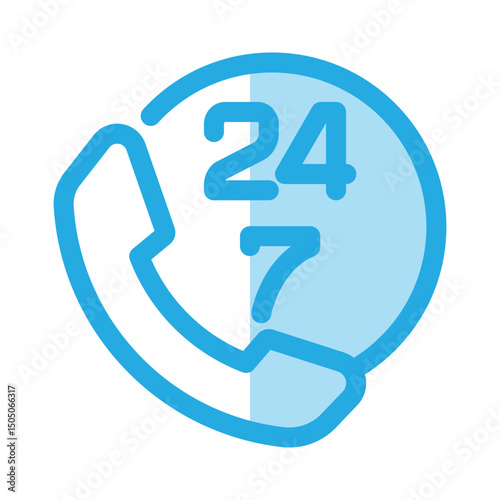 24/7 icon design template