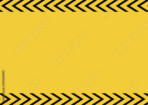 シンプルな警告テープ背景　柄あり〜Simple warning tape background with pattern〜