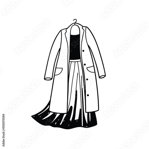 Women dresses mockup, white or black long gown templates, summer sleeveless sundresses with wide skirt, girls fashion collection mock up, female garment, apparel, Realistic 3d vector illustration.