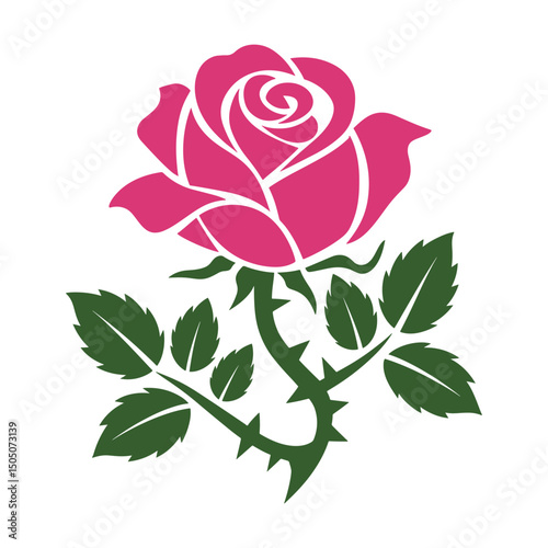 Rose Logo Design vector, colorful Rose Logo Design, Red rose logo template Vector