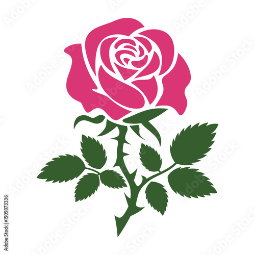 Rose Logo Design vector, colorful Rose Logo Design, Red rose logo template Vector
