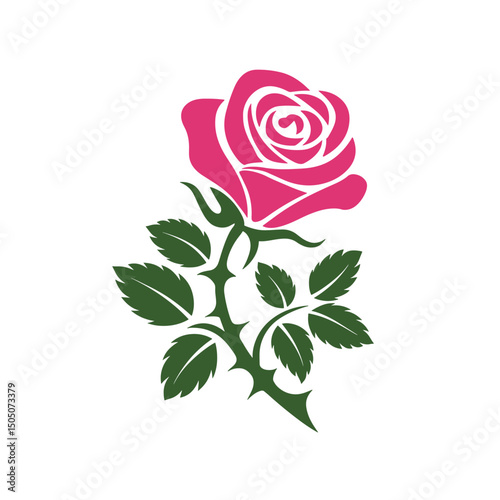 Rose Logo Design vector, colorful Rose Logo Design, Red rose logo template Vector