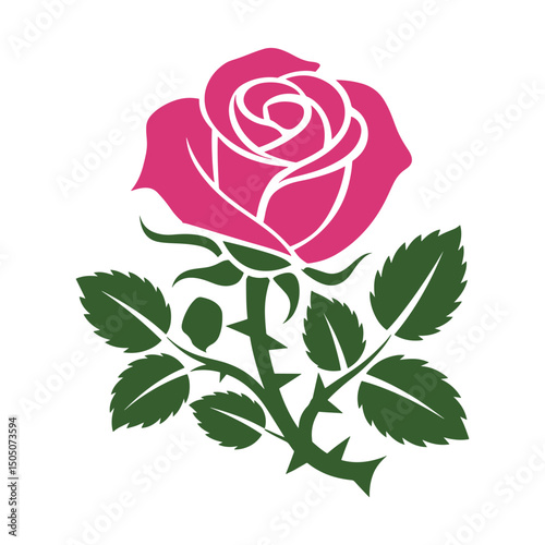 Rose Logo Design vector, colorful Rose Logo Design, Red rose logo template Vector