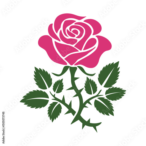 Rose Logo Design vector, colorful Rose Logo Design, Red rose logo template Vector