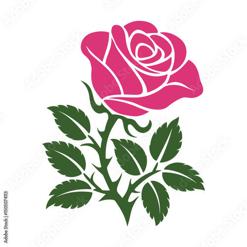 Rose Logo Design vector, colorful Rose Logo Design, Red rose logo template Vector