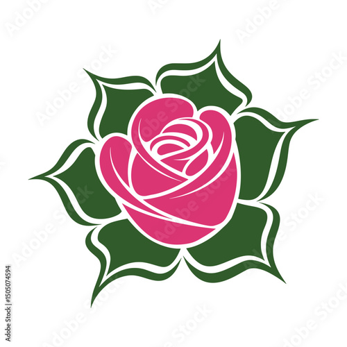 Rose Logo Design vector, colorful Rose Logo Design, Red rose logo template Vector