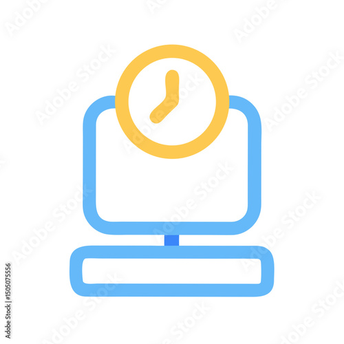 Weighing Scale Platform Icon – Measurement and Weight Monitoring Symbol