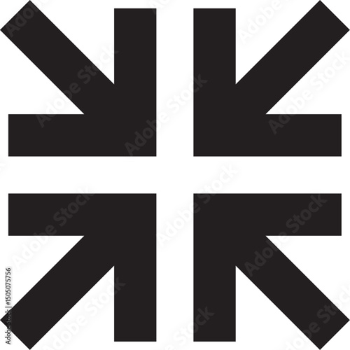 four arrow free direction vector design tempate