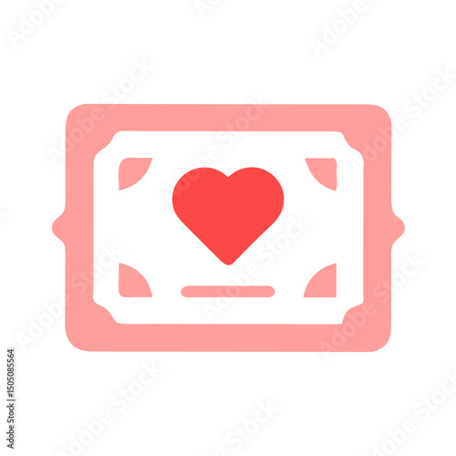 Donation Certificate Stamp Icon – Charity Recognition, Appreciation, Official Seal Symbol