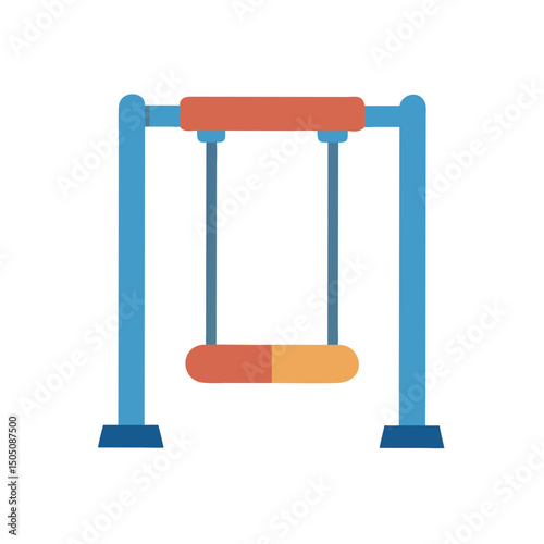 Kids Playground Swing Icon – Outdoor Play Equipment Symbol
