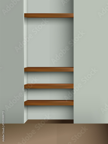 Space design frame wood plate for decoration