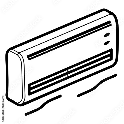 vector illustration of an electric heater