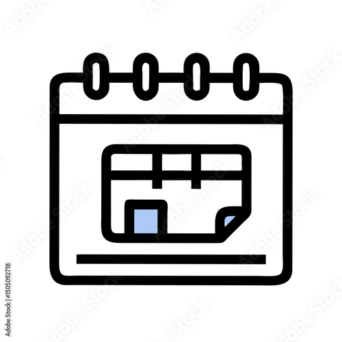 Shipment Calendar Icon – Delivery Schedule and Logistics Planning Symbol