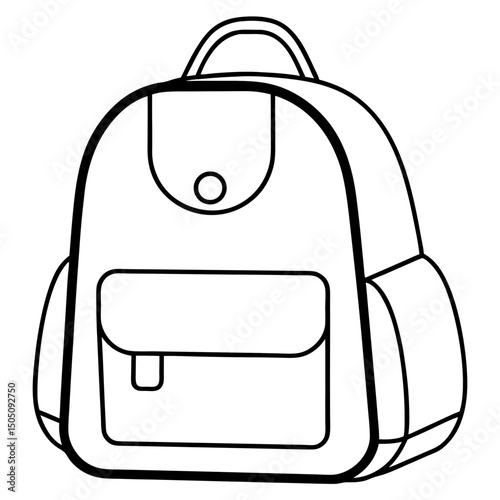 travel bag isolated on white
