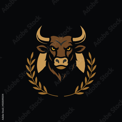A bold and stylish vector illustration of a wild animal head logo with sharp fur details and an aggressive expression. Perfect for gaming logos, esports branding, sports team mascots, and animal-theme