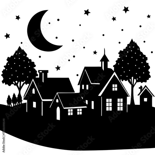 house in the night