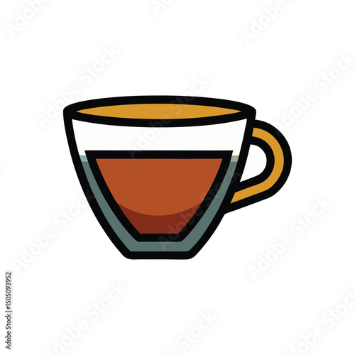 Cup logo vector illustration isolated on white background