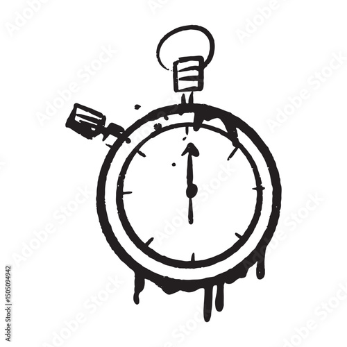 set of an Sport Equipment Graffiti Stopwatch