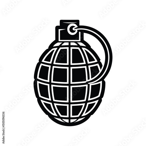 Grenade logo vector illustration isolated on white background