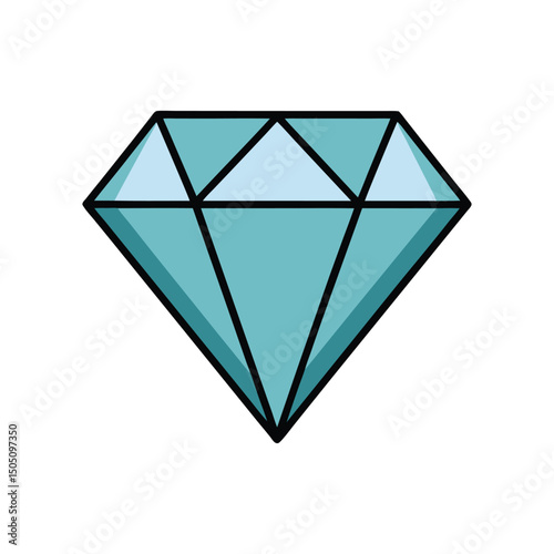 Jewelry diamond logo vector illustration isolated on white background
