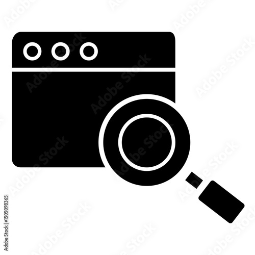search result solid icon