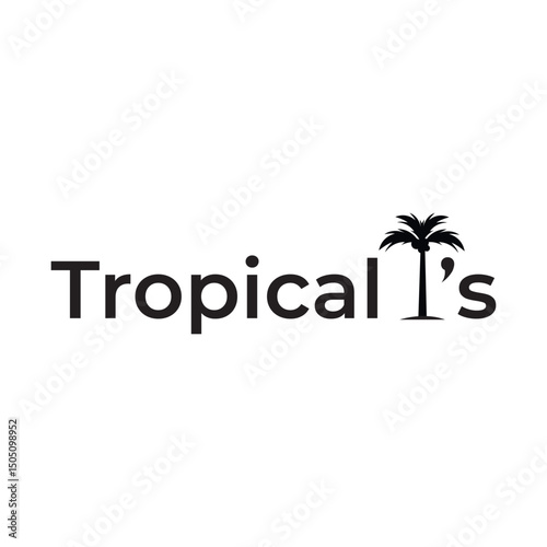Vibrant Tropicalli's logo featuring tropical leaves, palm trees, and a sun icon, perfect for beachwear brands, tropical cafes, or resorts symbolizing fun, freshness, and exotic island vibes.
